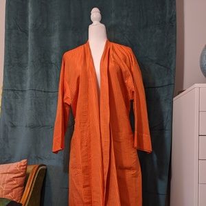 Thai Silk Orange Robe Size M